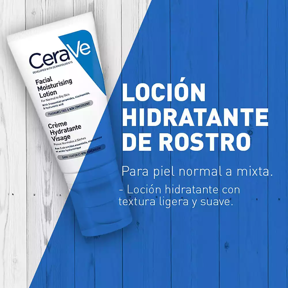 CeraVe Crema Hidratante Facial PM Facial Mositurizing Lotion 52ml - Imagen 7
