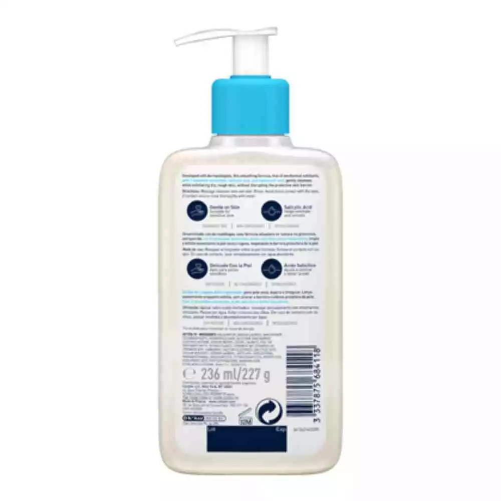 CeraVe Limpiador Suavizante Anti-rugosidades SA Smoothing Cleanser 236ml - Imagen 4